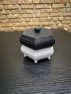 Szkatułka geometryczna 3D – nowoczesny design | na biżuterię i drobiazgi