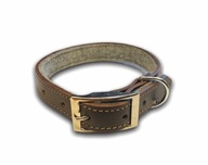 Obroża Skórzana Przeszyta,Filc,PREMIUM,kolory L