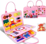 Tablica Montessori Busy Board sensoryczna edukacyjna dla dzieci