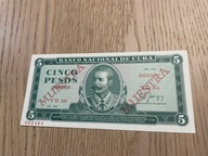 Kuba - 5 pesos - muestra - 1987 - UNC