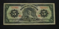 Meksyk - banknot - 5 Pesos 1963 rok