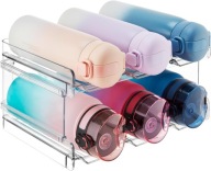 ORGANIZER NA BUTELKI DO LODÓWKI STOJAK NA BIDONY KUBKI 2 POZIOMY