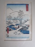 JAPOŃSKA GRAFIKA - GÓRA FUJI I GÓRA ASHIGARA