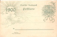 RZESZA NIEMIECKA -postkarte -1900 rok -ozdobna karta