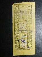 Bilet PKS,24,00 , lata 80.