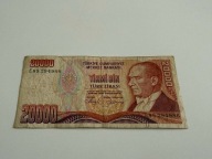 20000 lira Turcja 1988 P#201 F