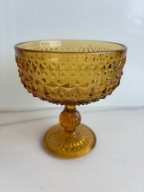 Cukiernica romby i guziczki szkło Ząbkowice PRL