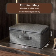 Organizer do szafy zamykany Składane pudełko materiałowe na pościel ubrania