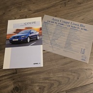 Opel Astra Coupe Linea Blu 2.2i 2.0 Turbo + cennik 2002
