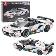 Klocki Konstrukcyjne Samochód Sportowy Kabriolet SVJ Biały 348 el.