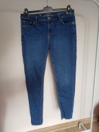 44 spodnie dżins strecz miu rise skinny leg rurki clockhouse c&a niebieskie