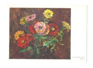 Pocztówka - Ludwik Grabowski, Bukiet kwiatów ...