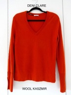 DENI CLARE RUDY CIEPŁY WEŁNA Z KASZMIREM L