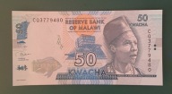 Banknot 50 Kwacha UNC Malavi