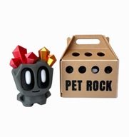 Złoto-Czerwony Kryształowy Skalniak (PET ROCK) + PUDEŁKO, druk 3d