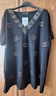 Bluzka elegancka czarna z cekinami Freestyle roz. XL/XXL