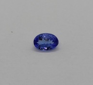 Tanzanit 0,65 ct owal, piękny