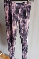 s 36 38 leggins długie elastyczne strecz z siateczką rurki ze średnim stan