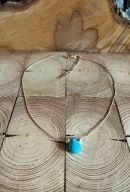 Naszyjnik regulowany Kropla życia Turkus