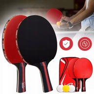 PROFESJONALNE RAKIETKI DO TENISA STOŁOWEGO PING PONGA PALETKI +3x piłki