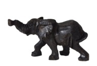 Figurka słoń słonik z drewna heban