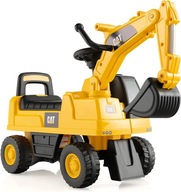 Jeździk Costway koparka żółta dźwiękowa dla dzieci 1-3 lata