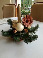 Ozdoba świąteczna ze świeczką