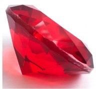 Kamień filozoficzny szklany diament czerwony kryształ Harry'ego Pottera