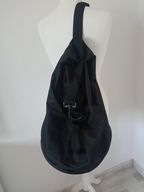 Czarny plecak worek z podwójnym dnem