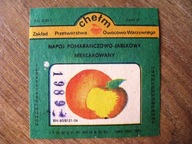 Etykieta oranżada napój Chełm 1