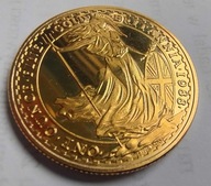 Moneta kolekcjonerska 100 Pounds złota Britannia 1oz 1988 replika