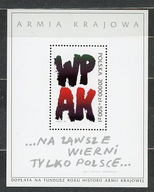 Fi 3267** blok 150** (106) ** Rok historii Armii Krajowej BLOK 1992