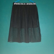 Plisowana czarna tiulowa spódnica 122