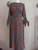 NEON ROSE sukienka w serca z szarfami 36