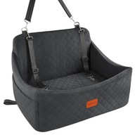 WOOAIDAGG Fotelik Samochodowy Dla Psów Średnich Wygodny Czarny 70x45x30