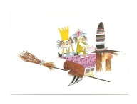 Pocztówka - Westendorp, Czarownica na miotle i dzieci