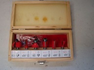 ZESTAW FREZÓW SZYBKOTNĄCYCH STOLARSKICH 6 SZT 8 MM