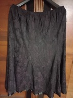 Spódnica 44 46 jak koronkowa rozkloszowana ciemny fiolet