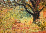 Jesienne" obraz olejny na płótnie 30x40cm , oryginał Garncarek Al,,,