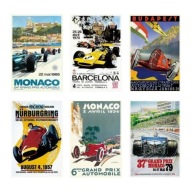 "Monaco, Barcelona, Nürburgring" – Ikony Motorsportu na Plakatach