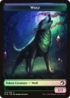 Karta Magic: The Gathering Bird / Wolf Token MID *Foil*