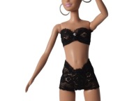 Ubranka dla lalki B. - Bielizna - Biustonosz i majteczki - czarny !!!