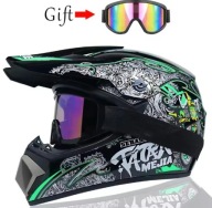 Kask na hulajnogę Full Face S 55-56 cm + gogle GRATIS Grafity off-road