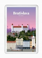 BRATISLAVA BRATYSŁAWA SŁOWACJA magnes pamiątkowy na lodówkę akrylowy