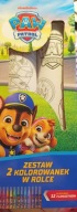 PSI PATROL KOLOROWANKA W ROLCE 2 SZT 12 FLAMASTRÓW ZESTAW