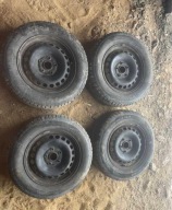 300.601.027 6JX 15H2 ET45 r15 Felgi Stalowe Opony Zima Kompel kół VW Audi