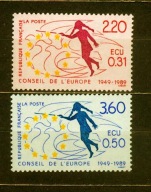 FRANCJA, RADA EUROPY** gołąb pokoju, dziecko Mi 45-46