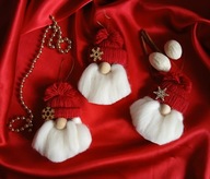 Ozdoby choinkowe handmade makrama