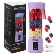 Blender Przenośny Akumulatorowy 400ML USB-C Fioletowy 20000 RPM
