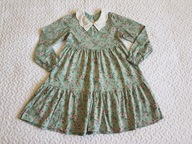 Cool Club sukienka zielona w kwiatki roz 128